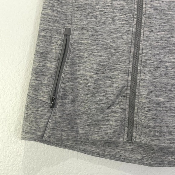 Athleta Stronger Vest‎ Womens Medium Gray Spacedye Stretch Workout Gym Training - Picture 7 of 13